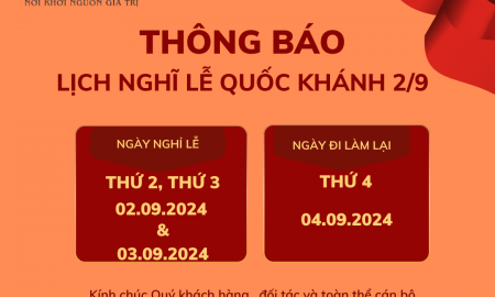 Thông báo Lịch nghỉ Lễ Quốc khánh 2/9